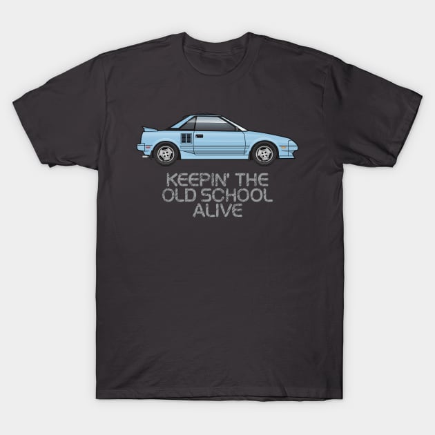 old school-Blue T-Shirt by JRCustoms44